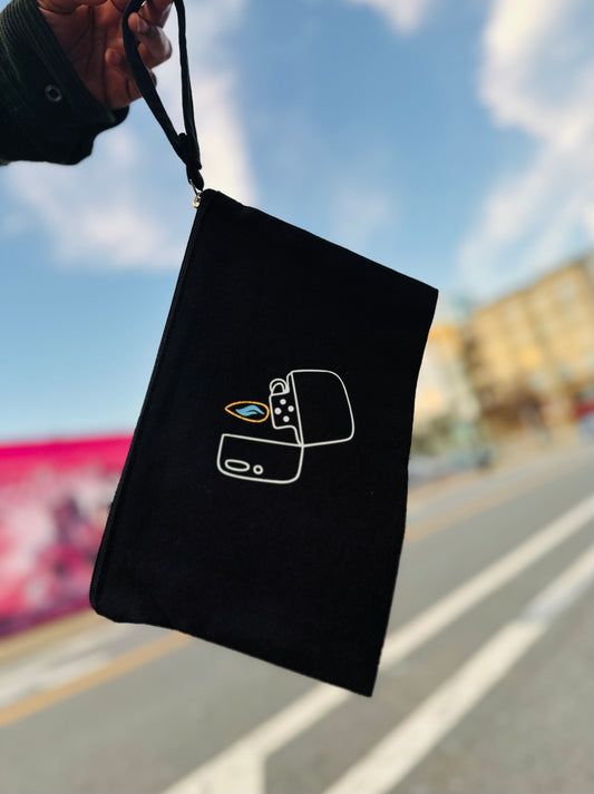 “where’s my lighter” canvas bag